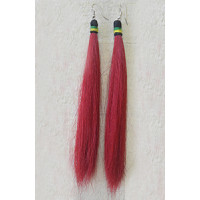 Red Long Tribal Earing by Ethnic Craft 